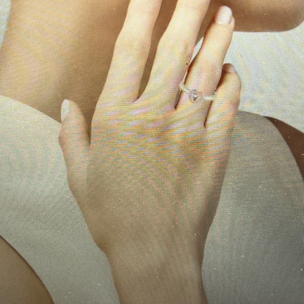 18k white gold diamond Heart-Shaped ring - Picture 5 of 6
